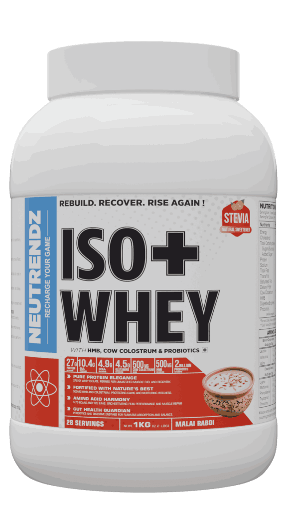 Neutrendz Iso+ Whey 27g Protein 1kg Malai Rabdi